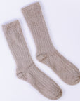 Grey fuzzy socks