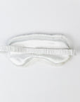 WHITE SLEEPING MASK WITH FUR