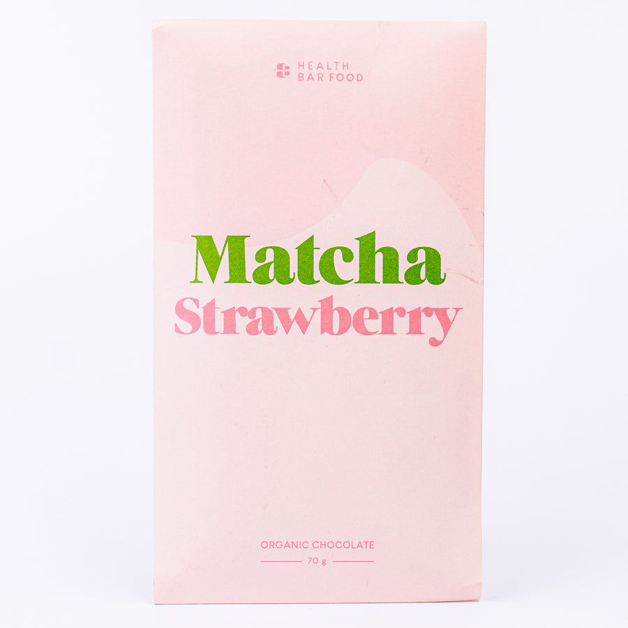 HEALTH BAR Matcha Strawberry Chocolate