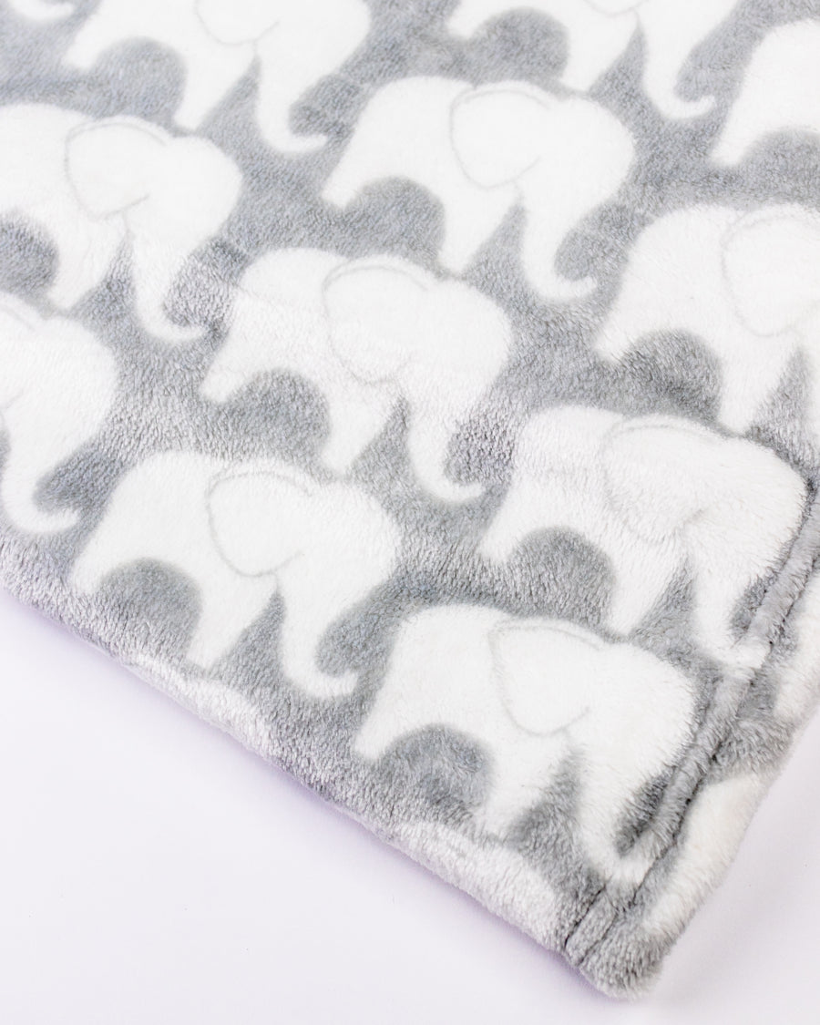 Grey elephant blanket